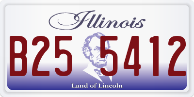 IL license plate B255412