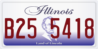 IL license plate B255418