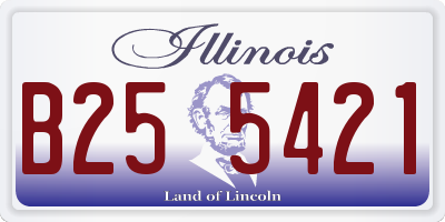 IL license plate B255421