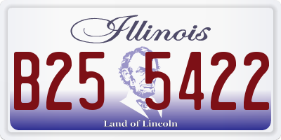 IL license plate B255422