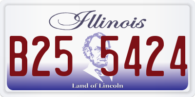 IL license plate B255424