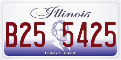 IL license plate B255425