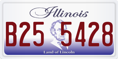 IL license plate B255428