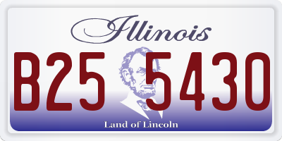IL license plate B255430