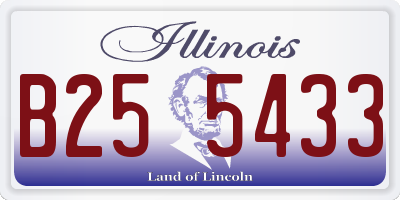 IL license plate B255433