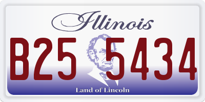 IL license plate B255434