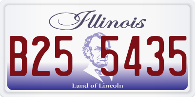 IL license plate B255435