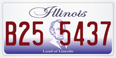 IL license plate B255437