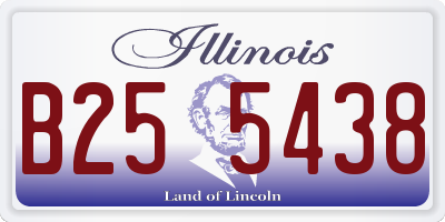 IL license plate B255438