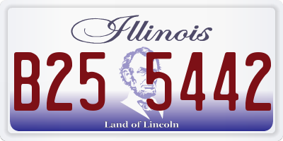 IL license plate B255442