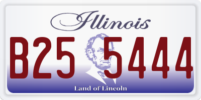 IL license plate B255444