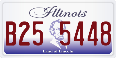 IL license plate B255448