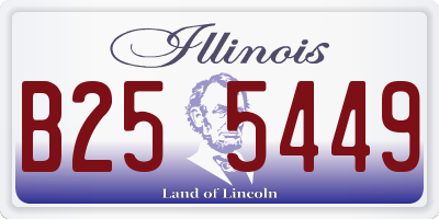 IL license plate B255449
