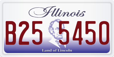 IL license plate B255450
