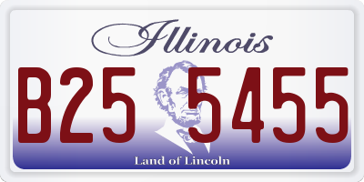 IL license plate B255455