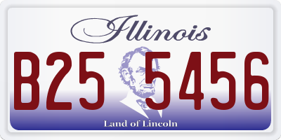 IL license plate B255456