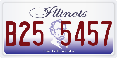 IL license plate B255457