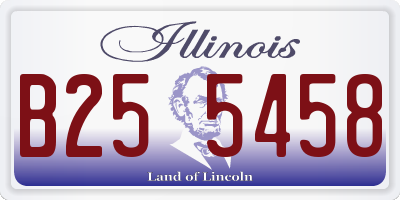 IL license plate B255458