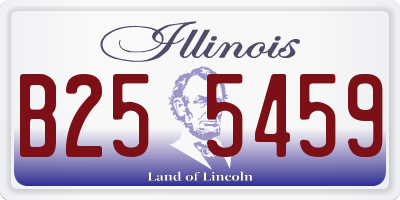 IL license plate B255459