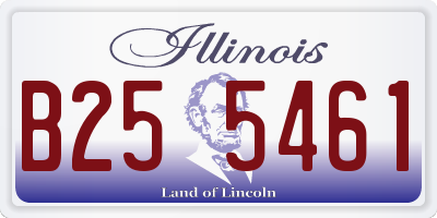 IL license plate B255461