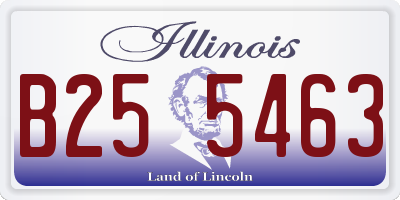 IL license plate B255463