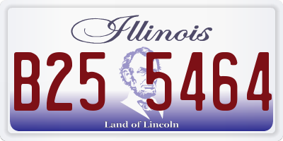 IL license plate B255464