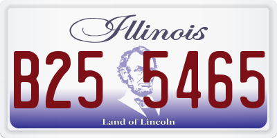 IL license plate B255465