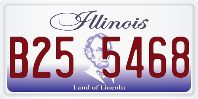 IL license plate B255468