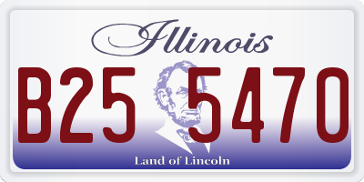 IL license plate B255470
