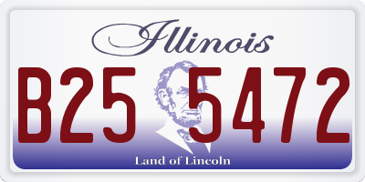 IL license plate B255472