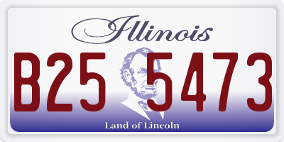 IL license plate B255473