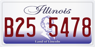IL license plate B255478
