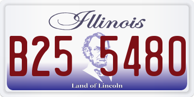 IL license plate B255480