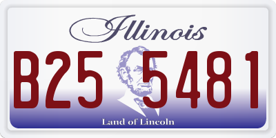 IL license plate B255481