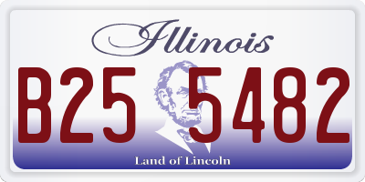 IL license plate B255482