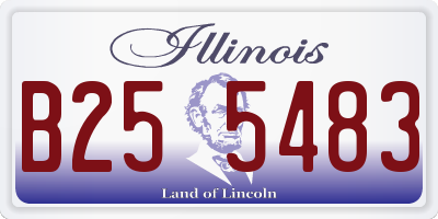 IL license plate B255483