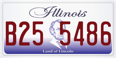 IL license plate B255486
