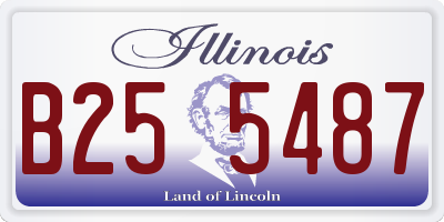 IL license plate B255487