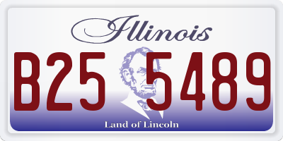 IL license plate B255489