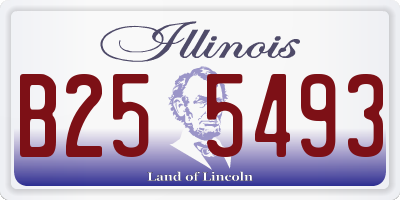 IL license plate B255493