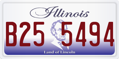 IL license plate B255494