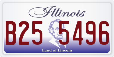 IL license plate B255496