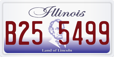 IL license plate B255499