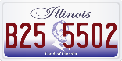 IL license plate B255502