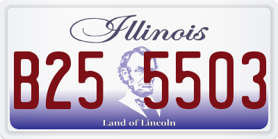IL license plate B255503