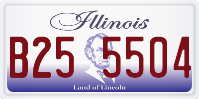 IL license plate B255504