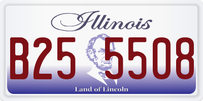 IL license plate B255508