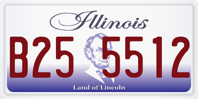 IL license plate B255512