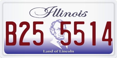 IL license plate B255514