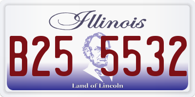 IL license plate B255532